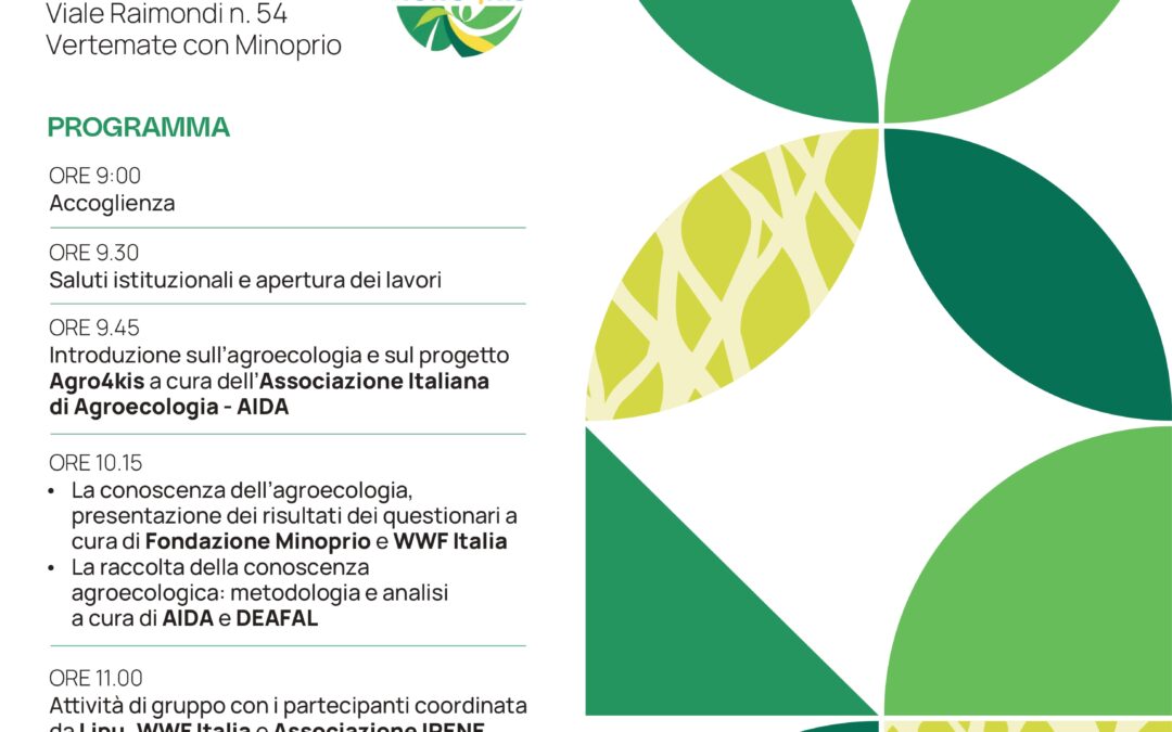 Progetto AGRO4KIS – La scelta agroecologica per il futuro del sistema agroalimentare