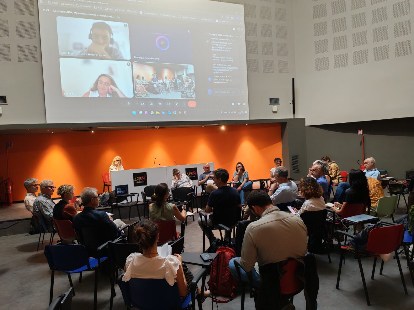 Tavola rotonda del Convegno AIDA 2026 presso la sede di Libera a Roma, in presenza e online